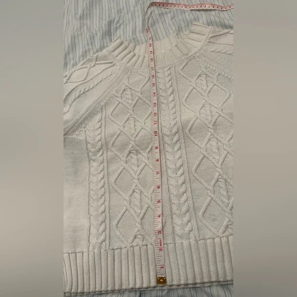 Cable Knit Sweater - Vintage GAP - White knit - Picture 3 of 8